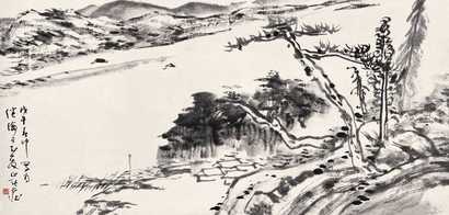 张大壮 戊午（1978年）作 夏木垂阴 横幅